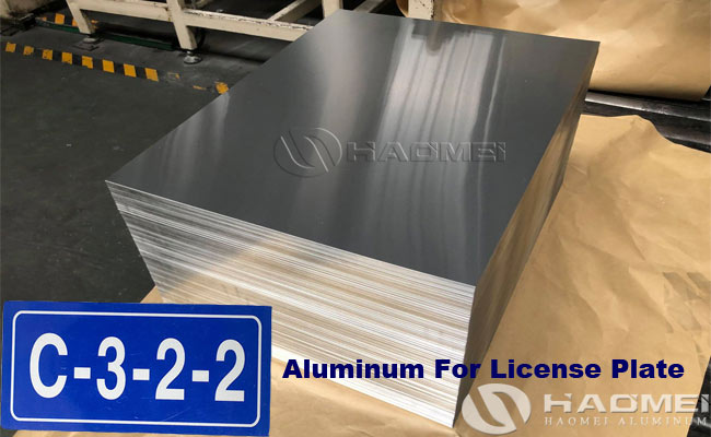 Aluminum for abs license plate